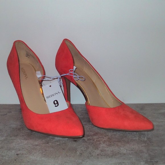 Merona Shoes - Coral and Gold Pointy-toe Heels